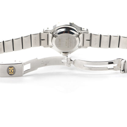 Cartier Stainless Steel 18K Yellow Gold 25mm Santos Octagon Automatic Watch 6 of 6