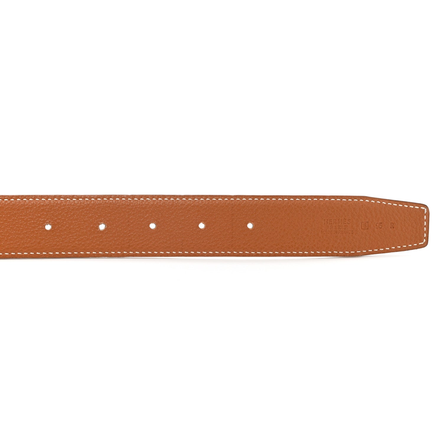 Hermes Box Togo 32mm Belt Strap 95 Black Gold 5 of 7