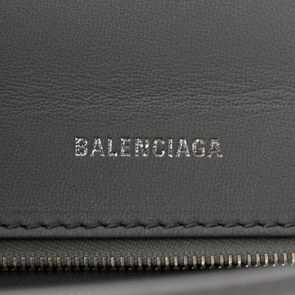 Balenciaga Shiny Calfskin Crocodile Embossed Small Hourglass Top Handle Bag Balenciaga Grey 6 of 9