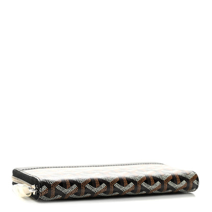Goyard Goyardine Matignon Zip Around GM Wallet Black 4 of 8