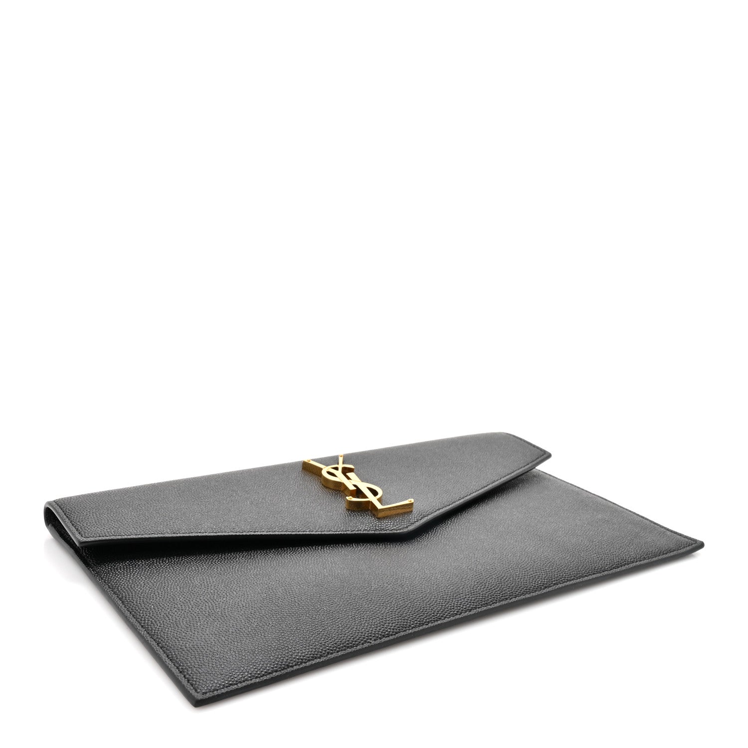 Saint Laurent Grain De Poudre Uptown Pouch Black 4 of 9
