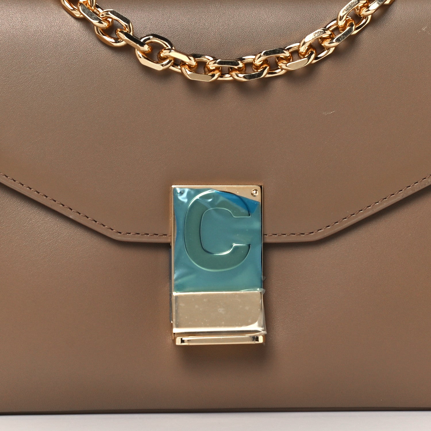 Celine Shiny Calfskin Medium C Bag Camel 10 of 10