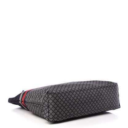 Gucci Nylon Diamante Web Tote Blue 4 of 14