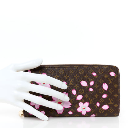 Louis Vuitton LV X TM Monogram Cherry Blossom Zippy Wallet Sakura Brown 1 of 7