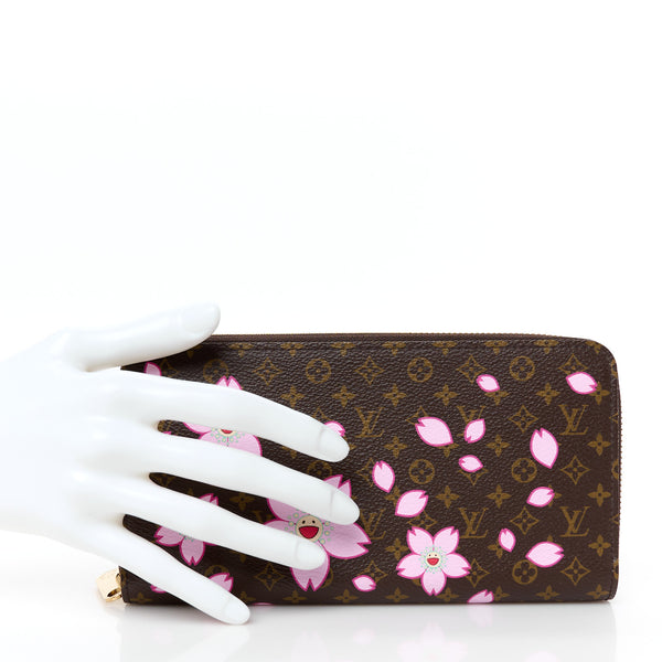 Louis Vuitton LV X TM Monogram Cherry Blossom Zippy Wallet Sakura