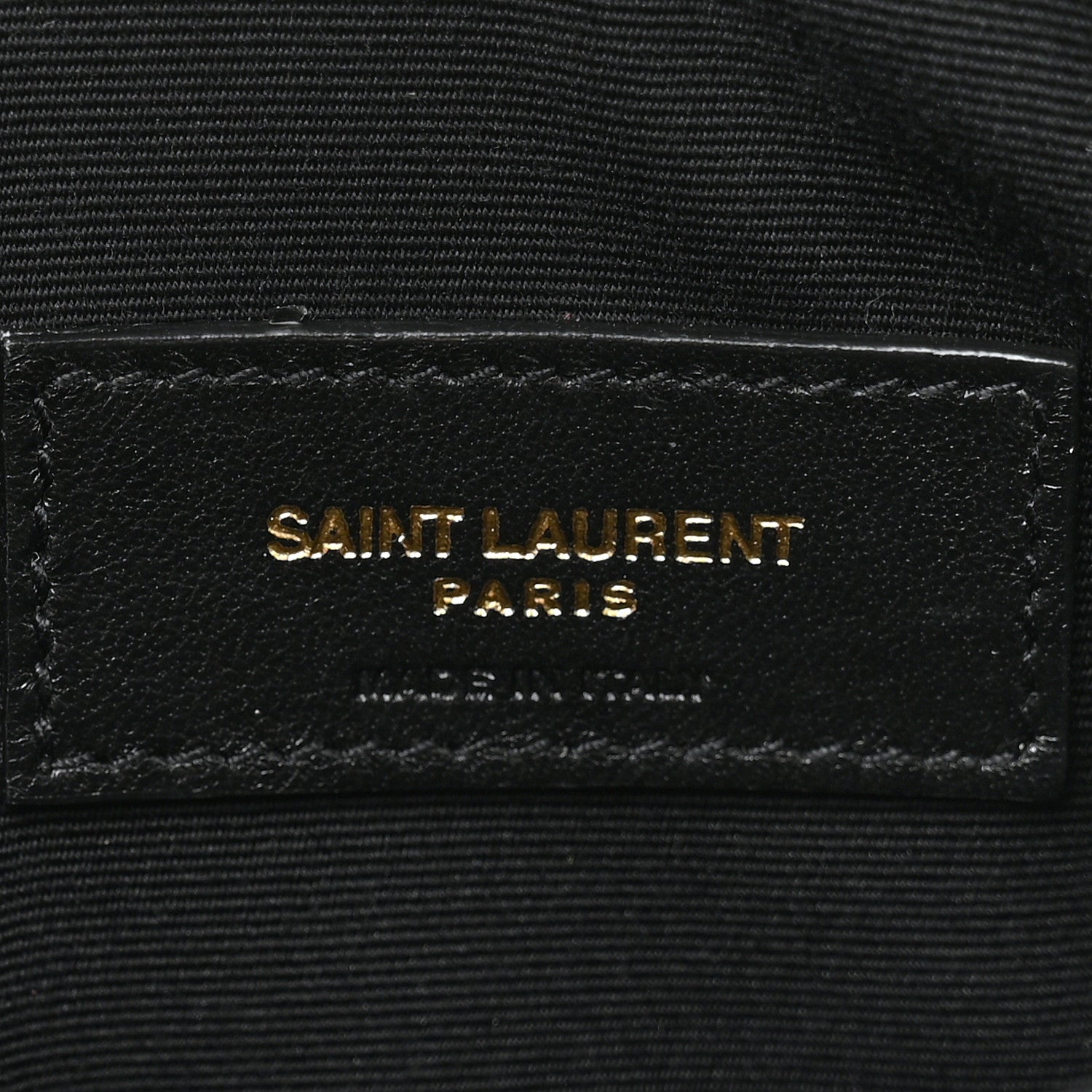 Saint Laurent Smooth Shiny Calfskin Monogram Uptown Pouch Black 5 of 9