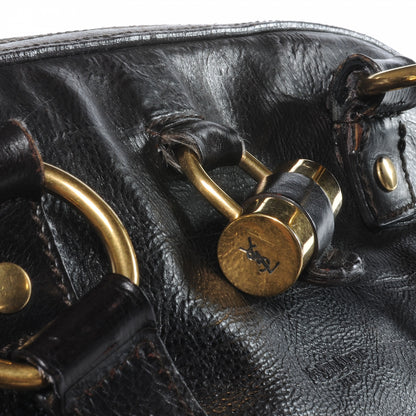 Saint Laurent Leather Oversized Muse Dark Brown 9 of 9