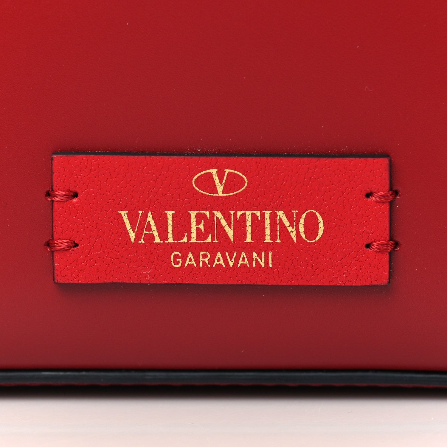 Valentino Garavani Calfskin Vlogo Walk Bucket Bag Red 5 of 6