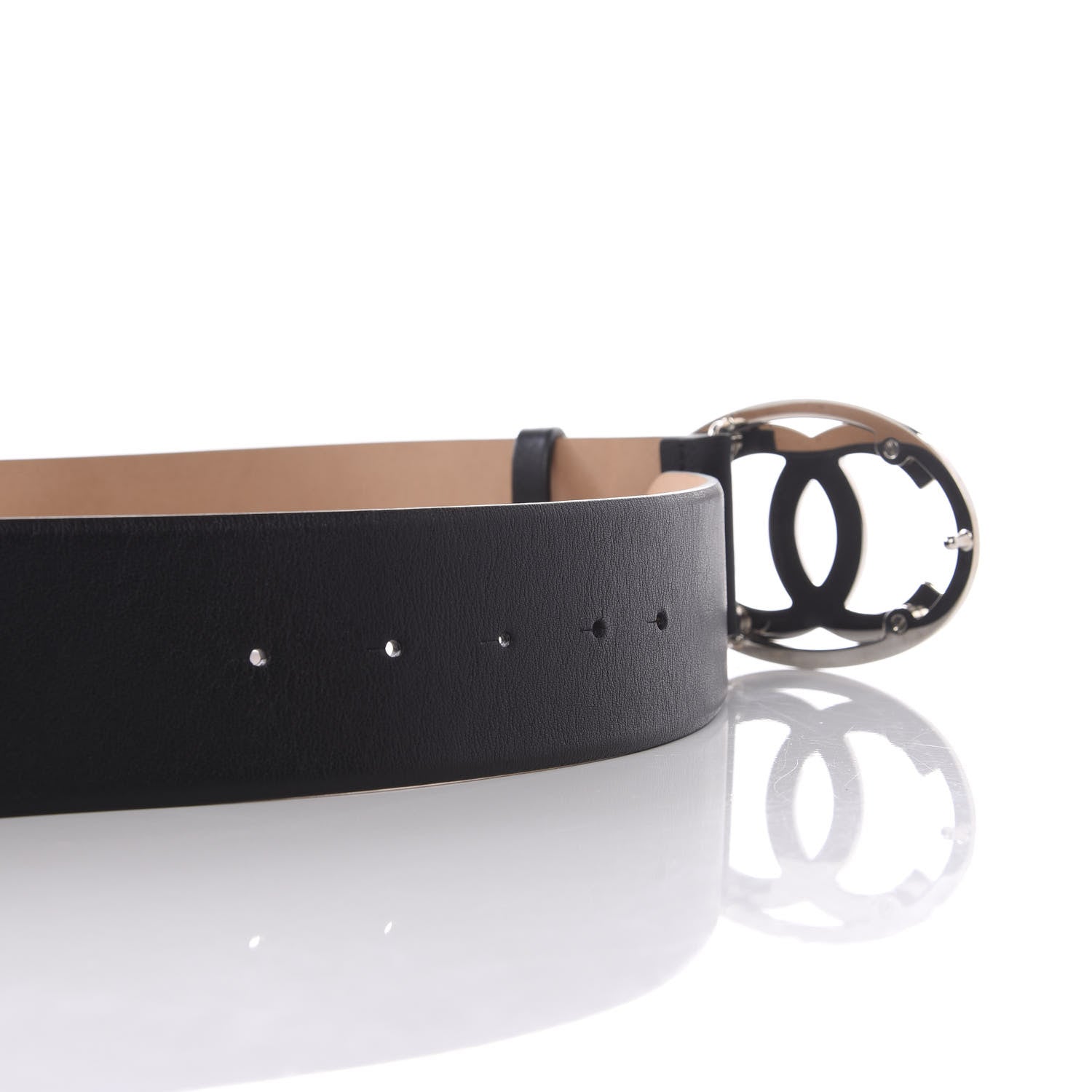 Chanel Calfskin CC Belt 85 34 Black 4 of 5