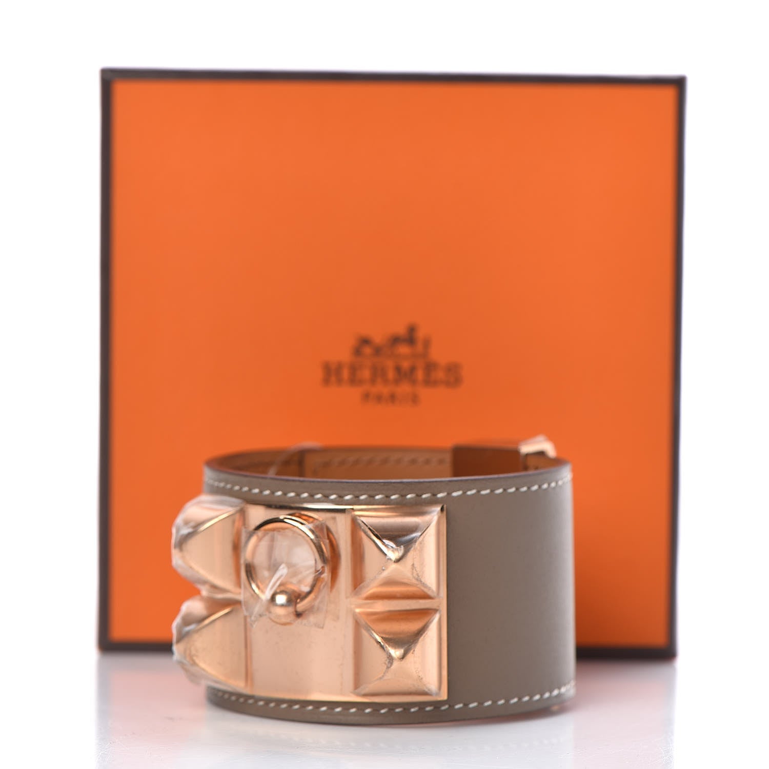 Hermes Swift Collier De Chien CDC Bracelet T2 Etoupe 7 of 7