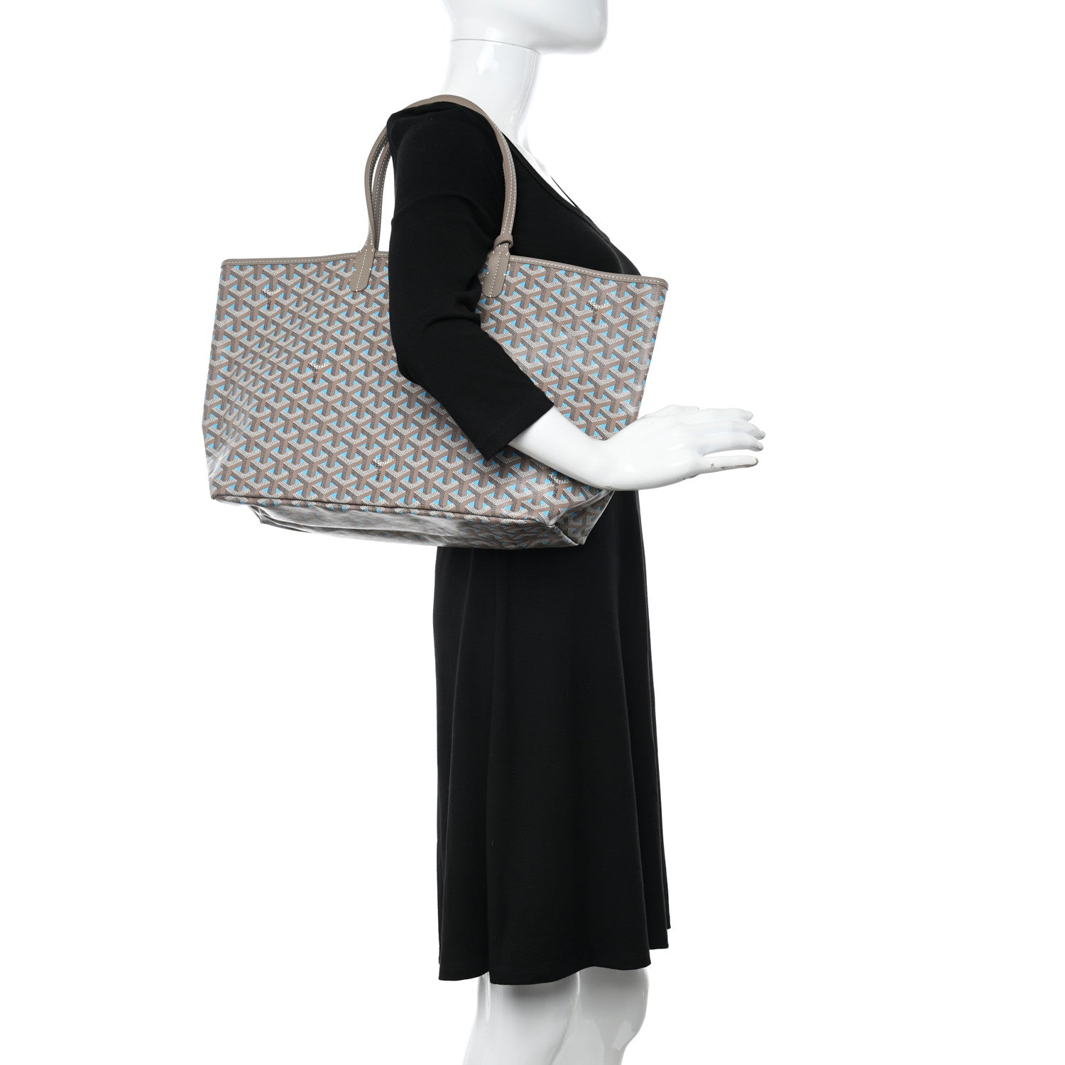 3/2 12時まで＊GOYARD Goyard Goyardine Saint Louis Claire Voie PM Grege Turquoise