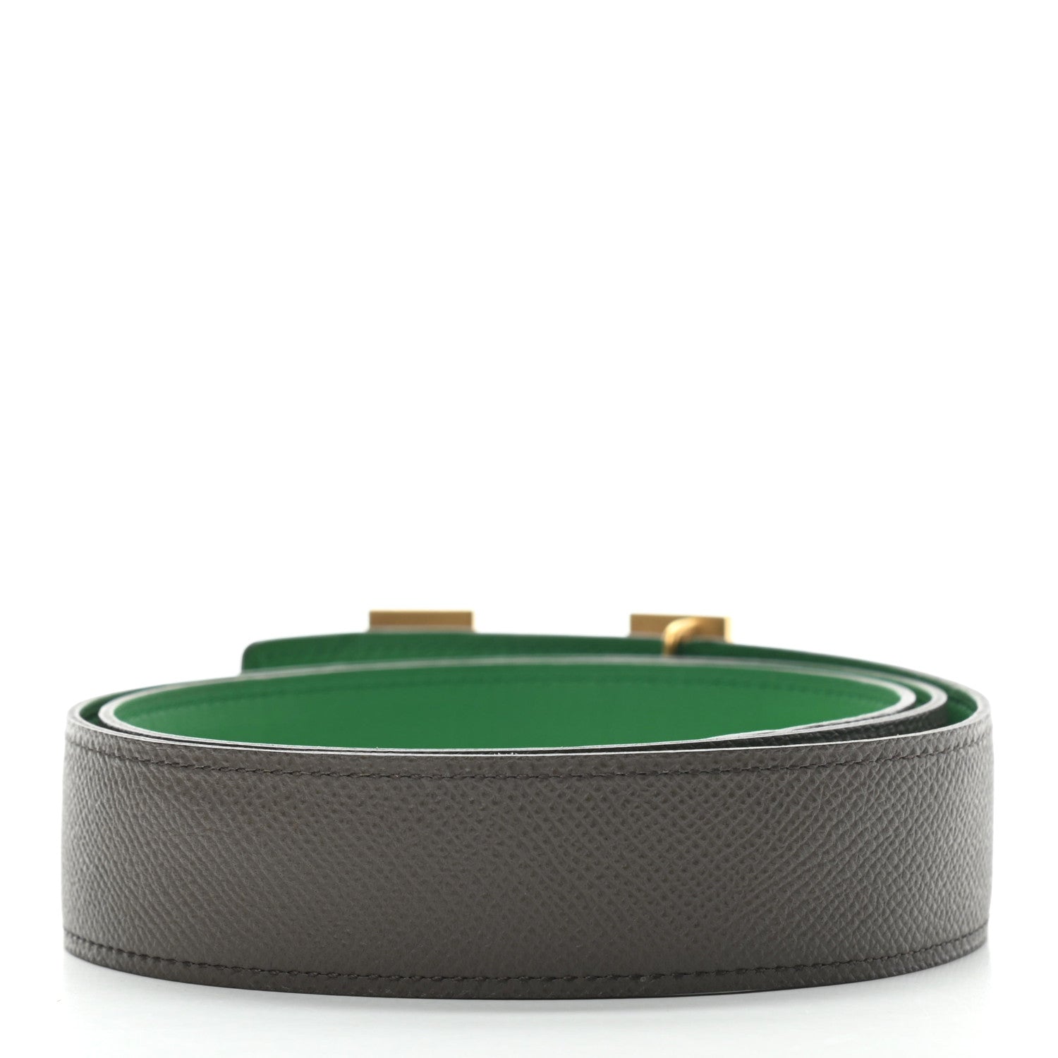 Hermes Epsom Swift 32mm H Belt 85 Etain Bambou 2 of 4