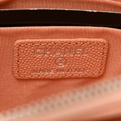 Chanel Caviar CC Zip Pouch Light Pink Black 5 of 8