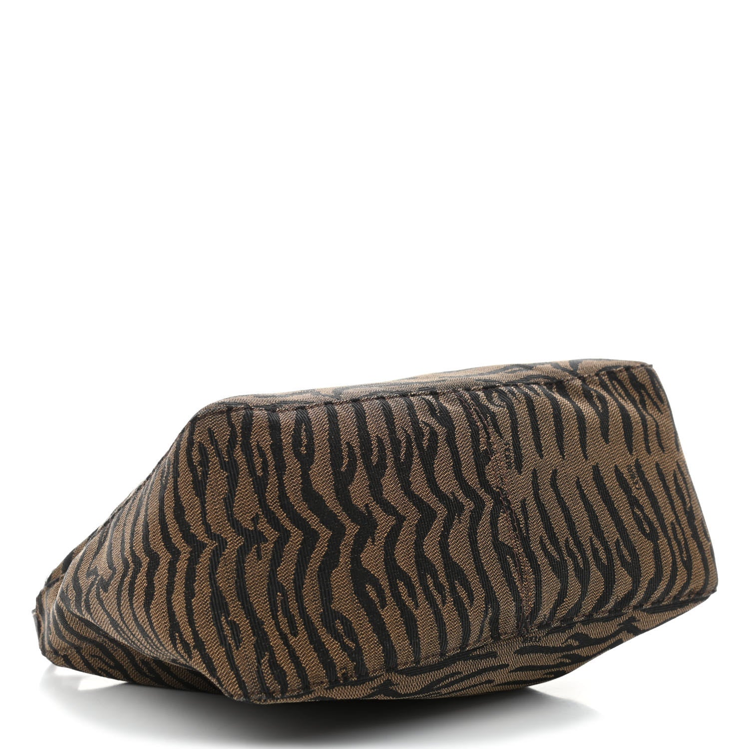 Fendi Canvas Tiger Print Mini Pochette Brown 3 of 4