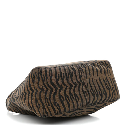 Fendi Canvas Tiger Print Mini Pochette Brown 3 of 4