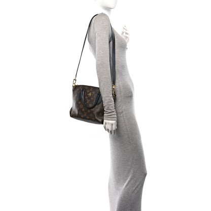 Louis Vuitton Monogram Flower Zipped Tote PM Black 2 of 9