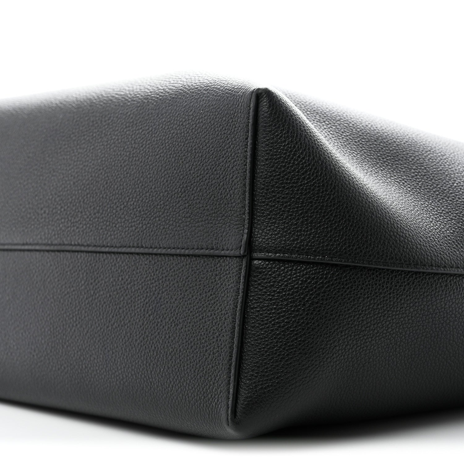 Celine Grained Calfskin Triomphe Medium Cabas Anais Black 9 of 11
