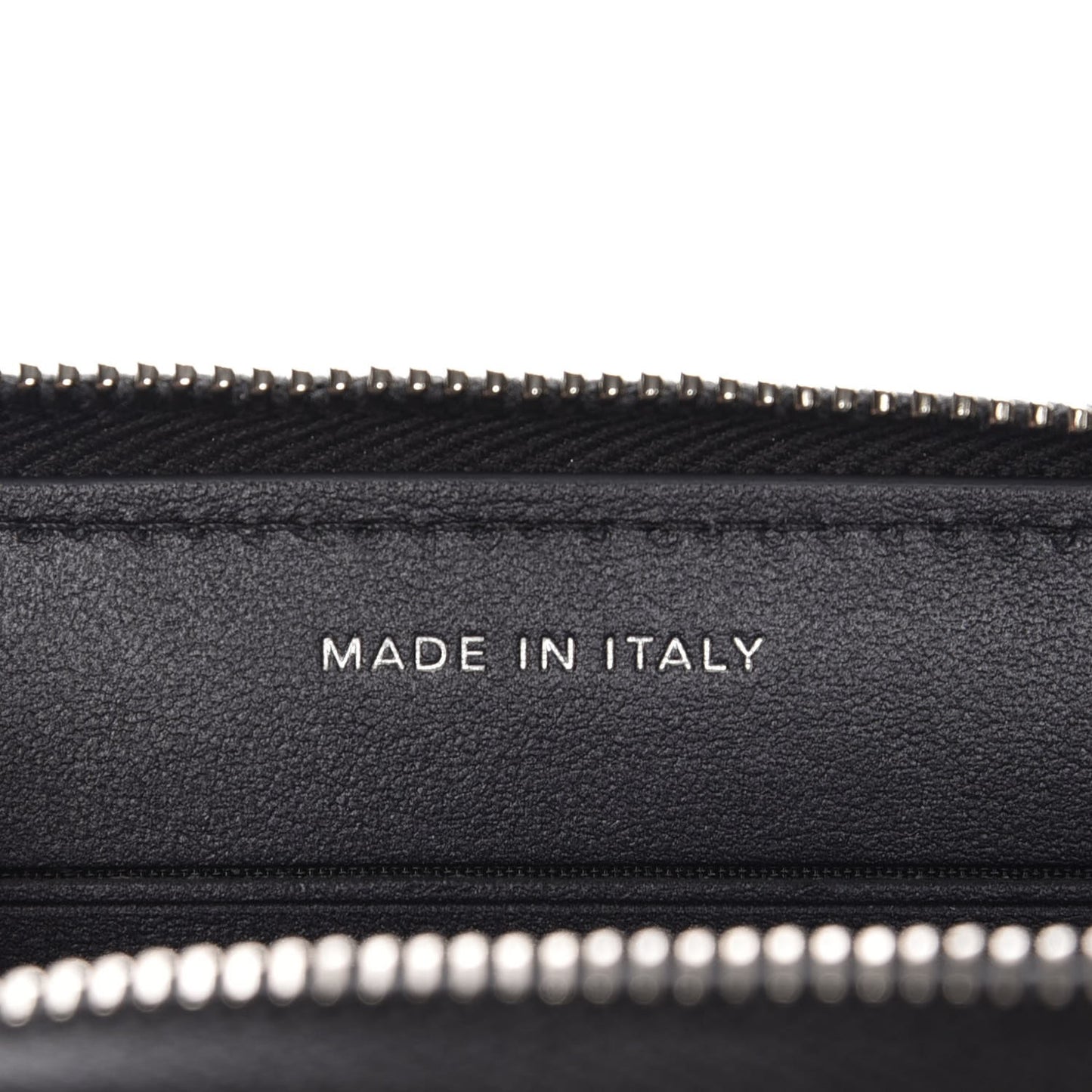Metallic Caviar Quilted Medium Maxi CC Zip Around Wallet Black