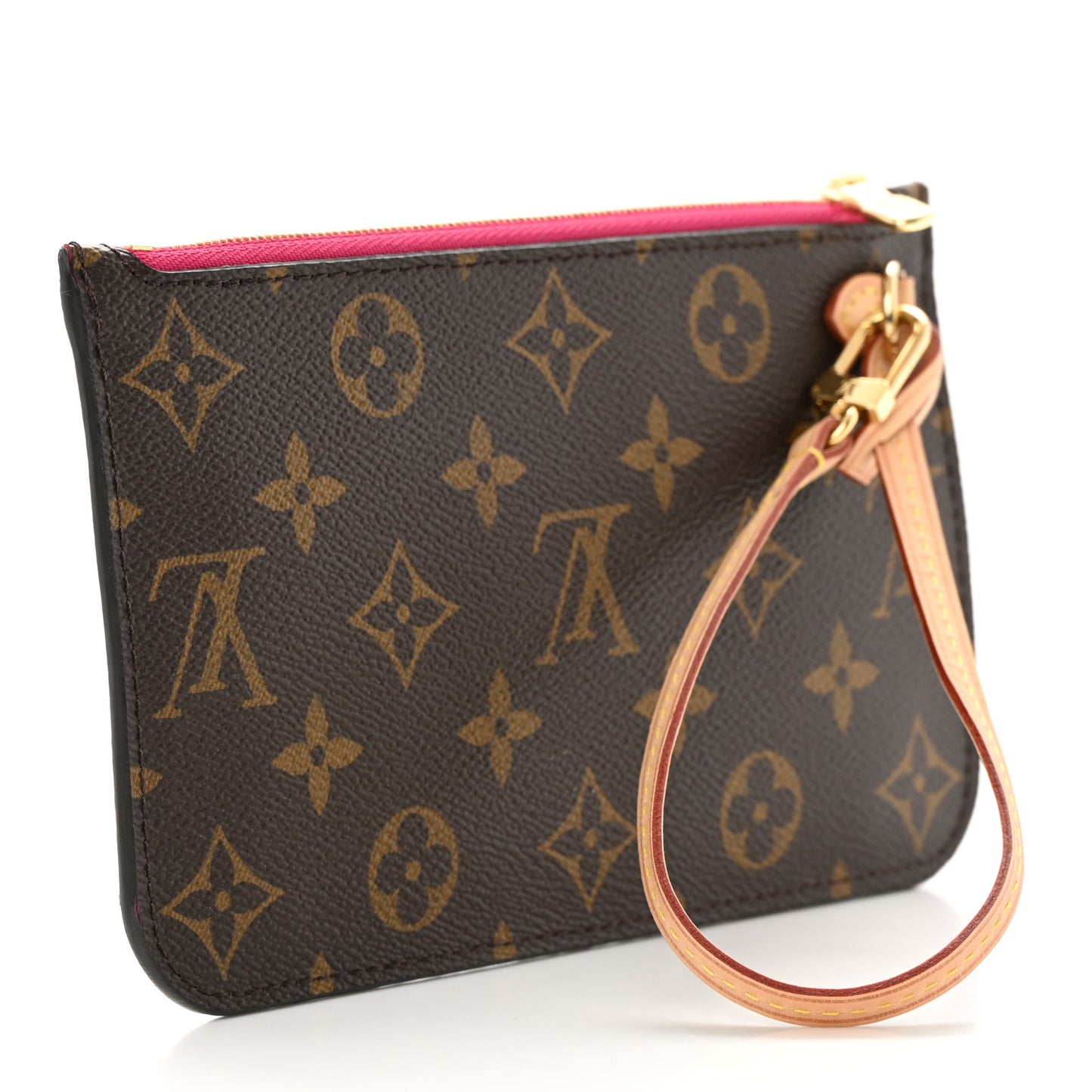 LOUIS VUITTON Monogram Neverfull PM Pochette Pivoine