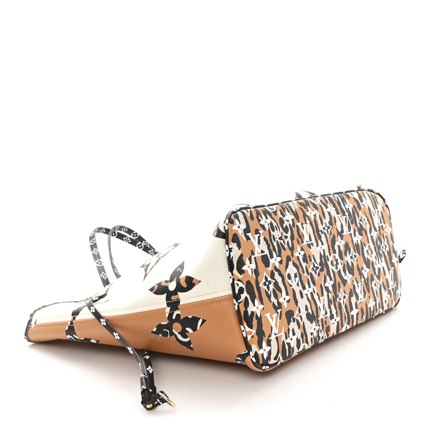 Louis Vuitton Monogram Giant Jungle Neverfull MM Ivory 5 of 11