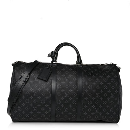 Louis Vuitton Monogram Eclipse Keepall Bandouliere 55 1 of 14