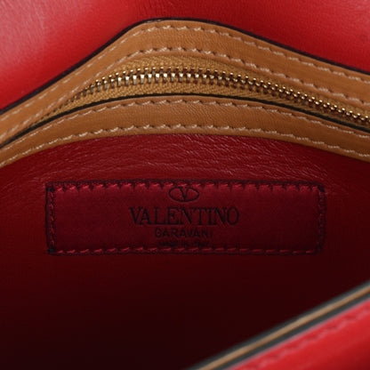 Valentino Garavani Nappa Rockstud Wristlet Clutch Camel 7 of 8