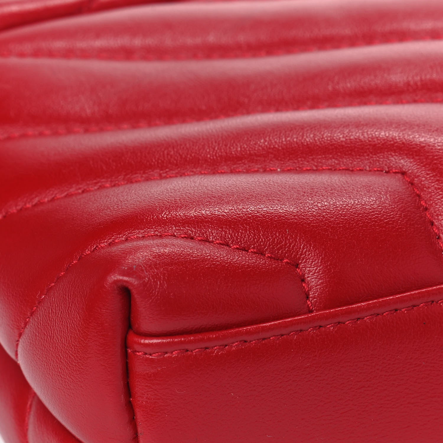 Saint Laurent Calfskin Y Quilted Monogram Toy Loulou Crossbody Bag Rouge Eros 5 of 6