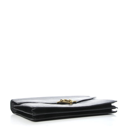 Hermes Lizard Sac Cordeliere Black 5 of 22