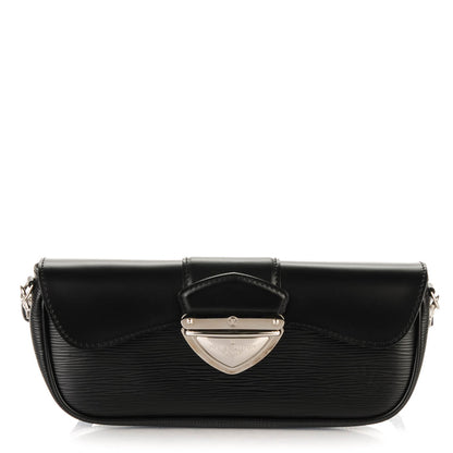 Louis Vuitton Epi Montaigne Clutch Black 1 of 7