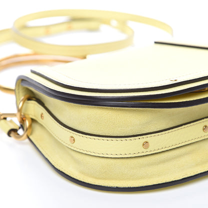 Chloe Calfskin Suede Small Nile Bracelet Bag Lemonade 8 of 14