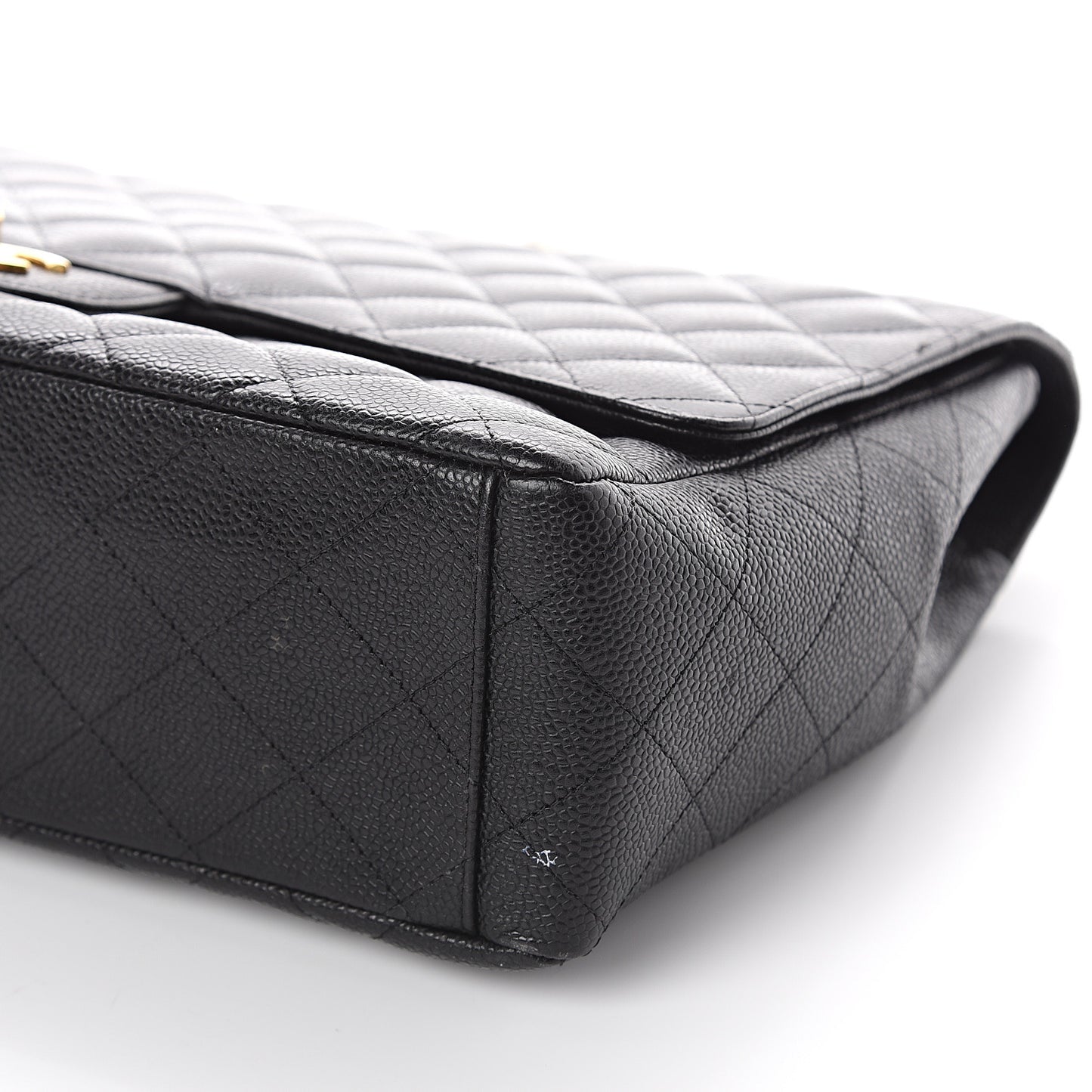 Caviar Quilted Maxi Single Flap Black