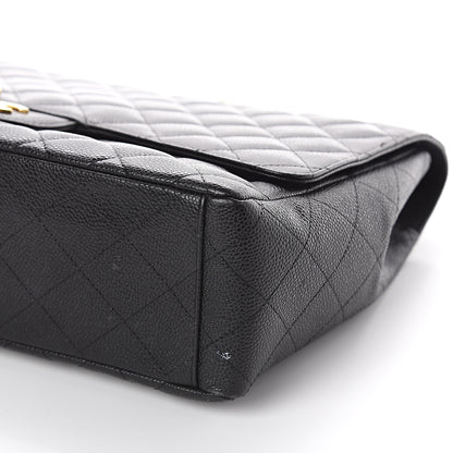 Chanel Caviar Quilted Maxi Single Flap Black 9 of 9