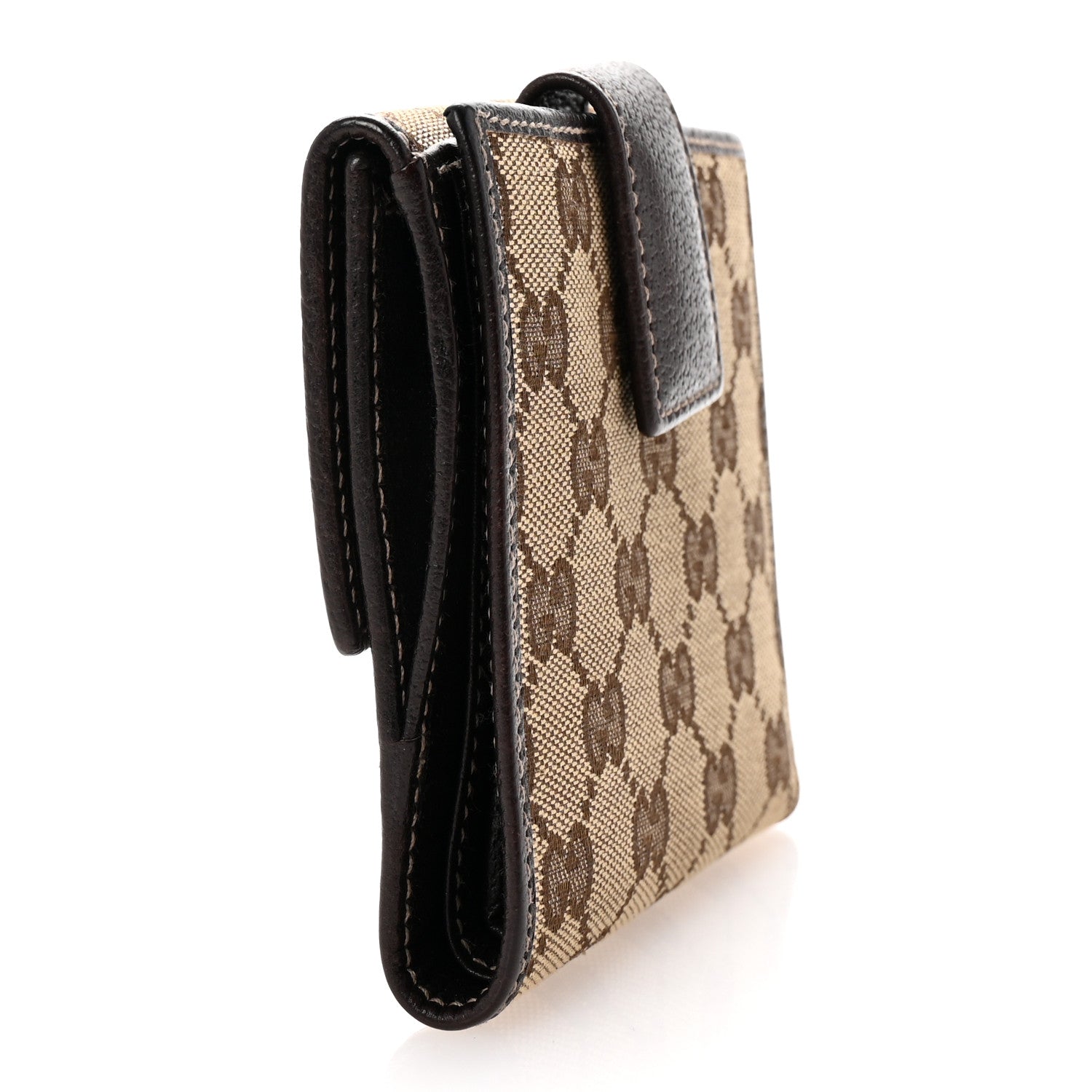 Gucci Monogram Princy Compact French Flap Wallet Brown 3 of 7