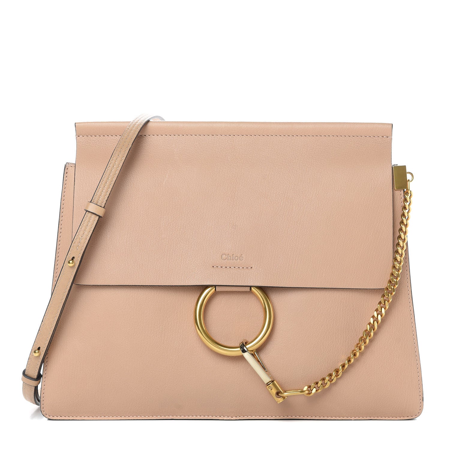 Chloe Calfskin Medium Faye Shoulder Bag Biscotti Beige 1 of 11