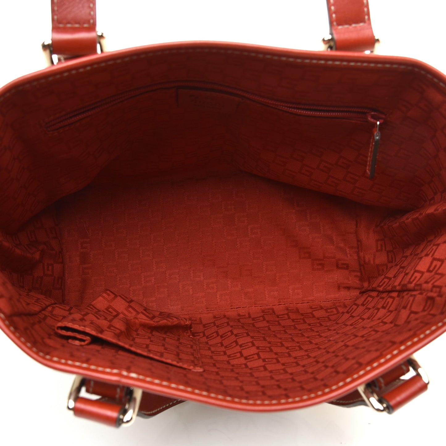 GG Plus Monogram Small Jolicoeur Tattoo Heart Tote Off White Red