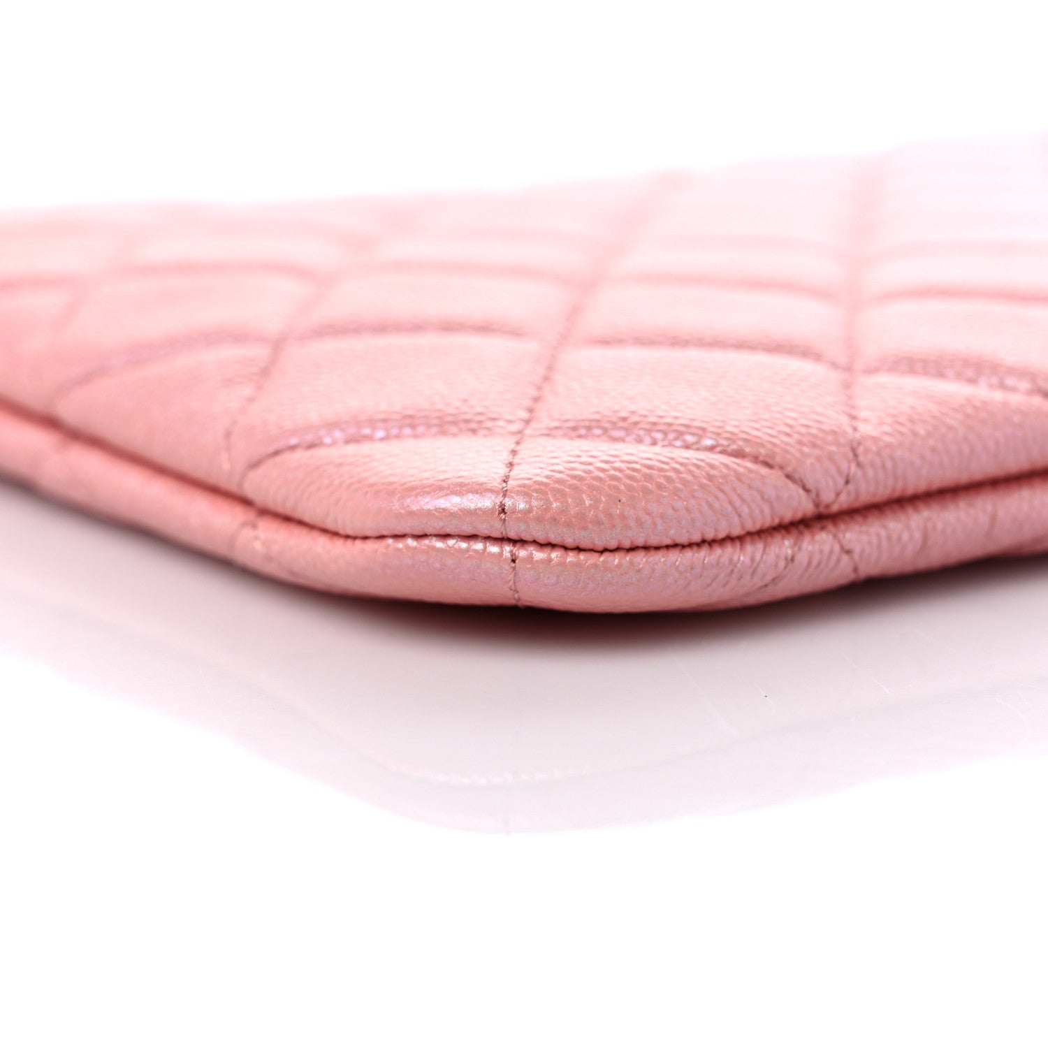 Chanel Iridescent Caviar Quilted Medium Cosmetic Case Rose Pink 8 of 11