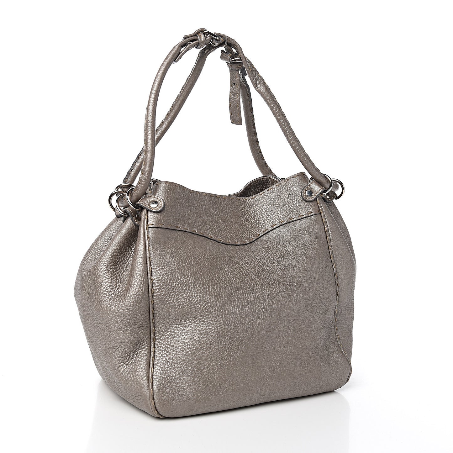 Cuoio Romano Selleria Small Bucket Peltro