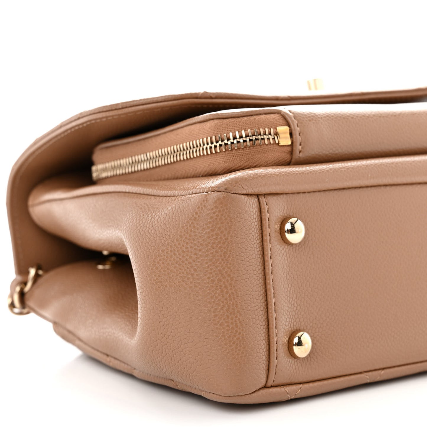 Caviar Quilted Medium Business Affinity Flap Beige