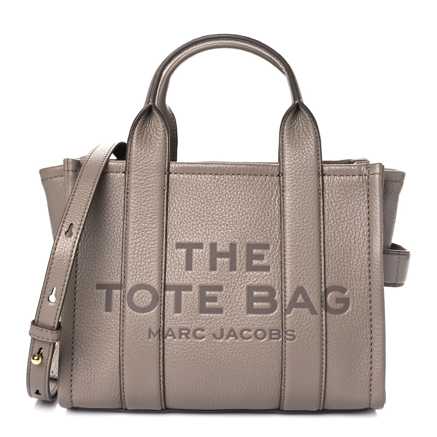 Grained Calfskin Small The Tote Bag Taupe