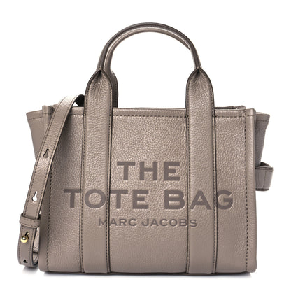 Marc Jacobs Grained Calfskin Small The Tote Bag Taupe 1 of 10