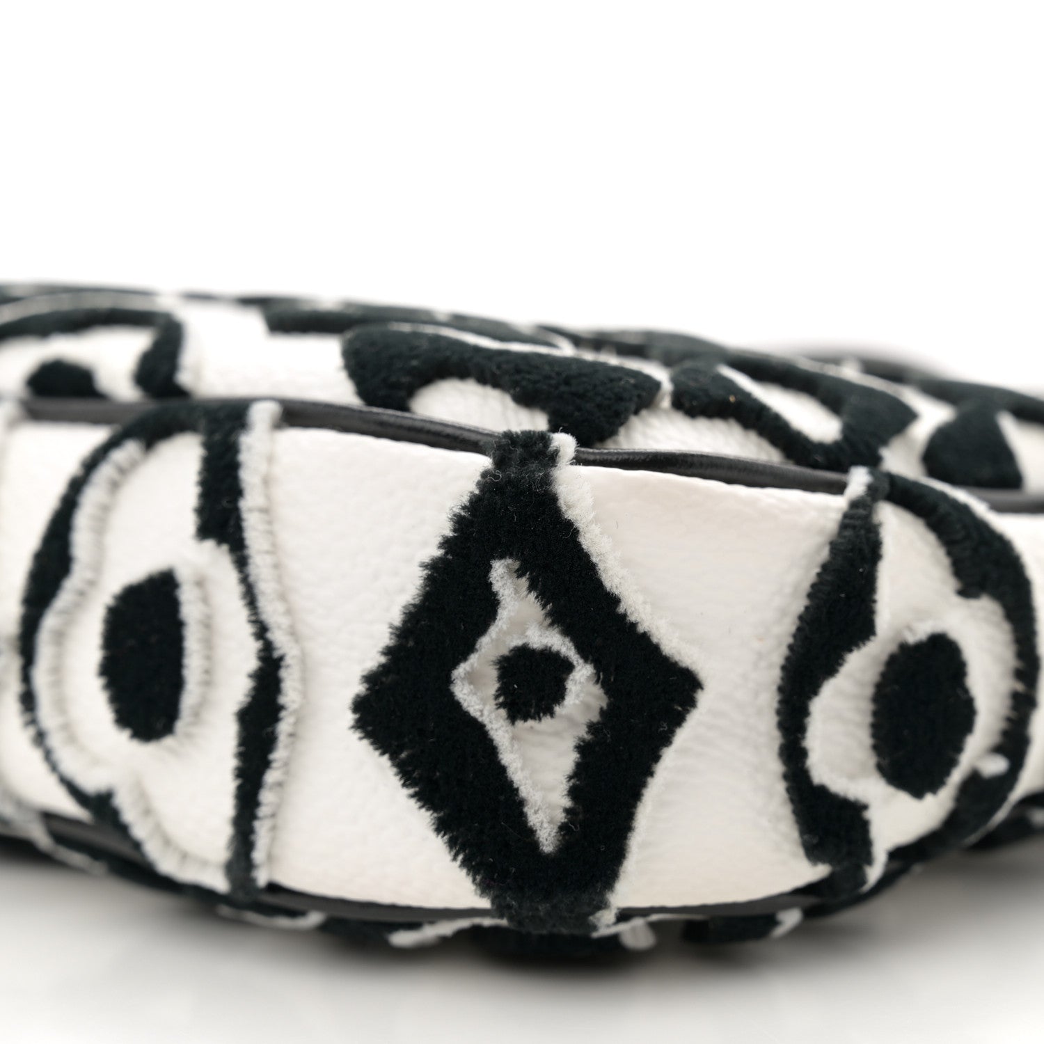 Louis Vuitton X UF Tufted Monogram Pochette Accessories White Black 10 of 11