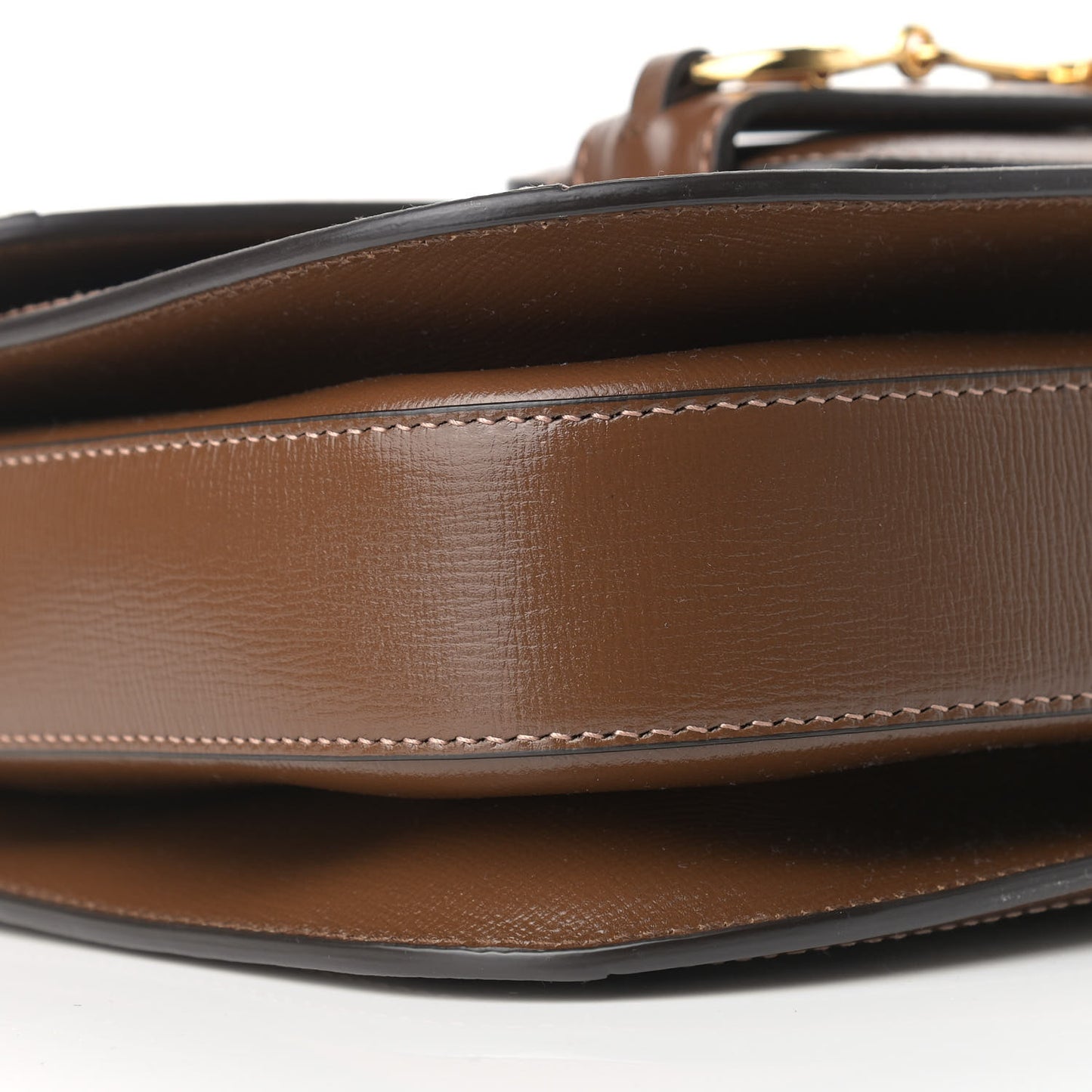 GG Supreme Monogram Horsebit 1955 Shoulder Bag Beige Brown Sugar
