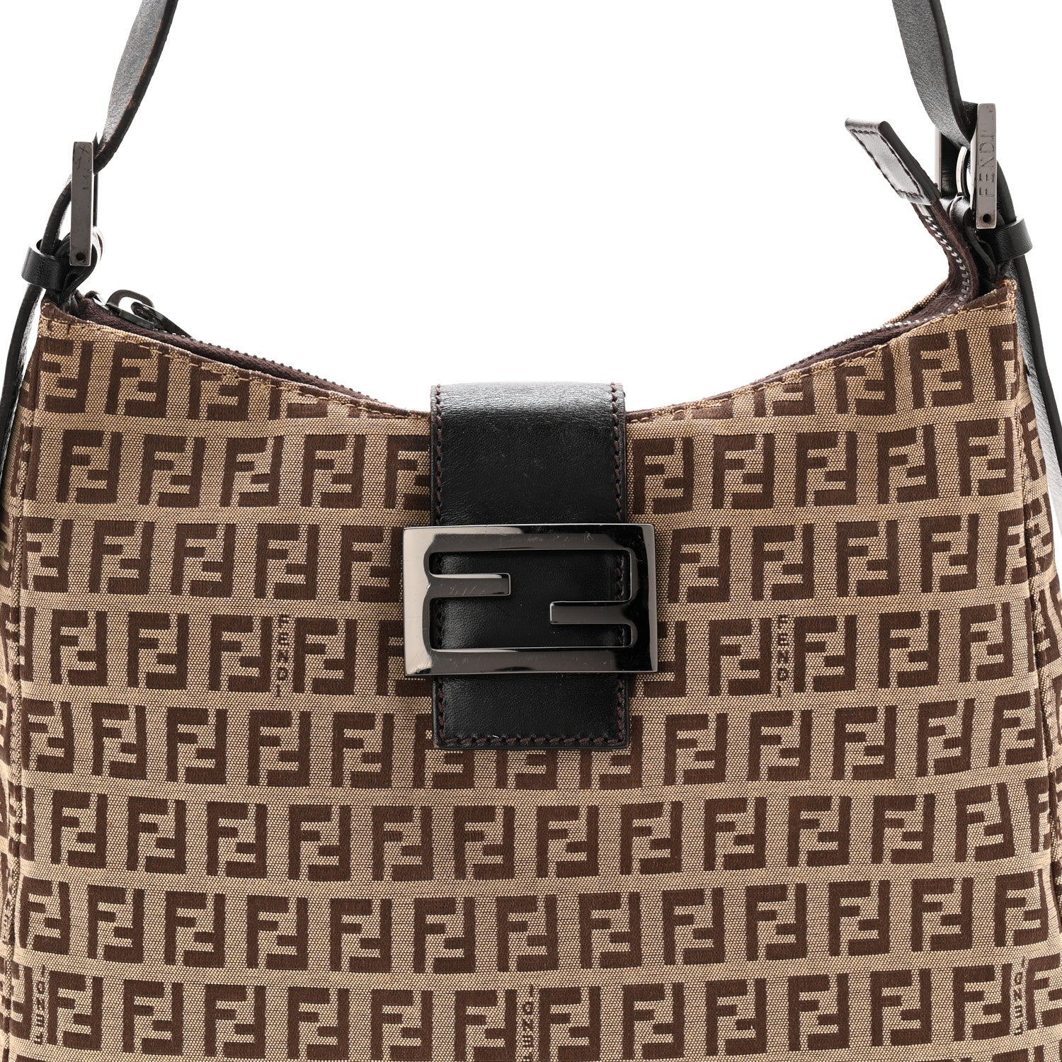 Fendi Zucca Shoulder Bag Tobacco 7 of 9