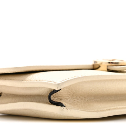 Gucci Dollar Calfskin Interlocking G Chain Wallet Ivoire Ivoire 9 of 13