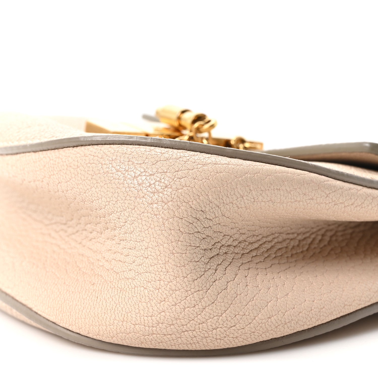 Chloe Grained Lambskin Mini Drew Shoulder Bag Abstract White 10 of 10