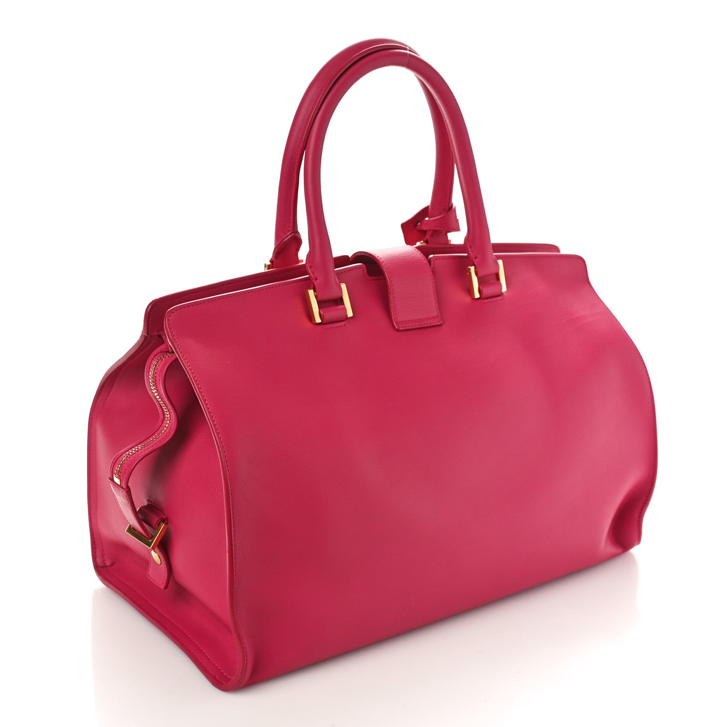 Saint Laurent Calfskin Small Classic Y Cabas Fuchsia 3 of 8