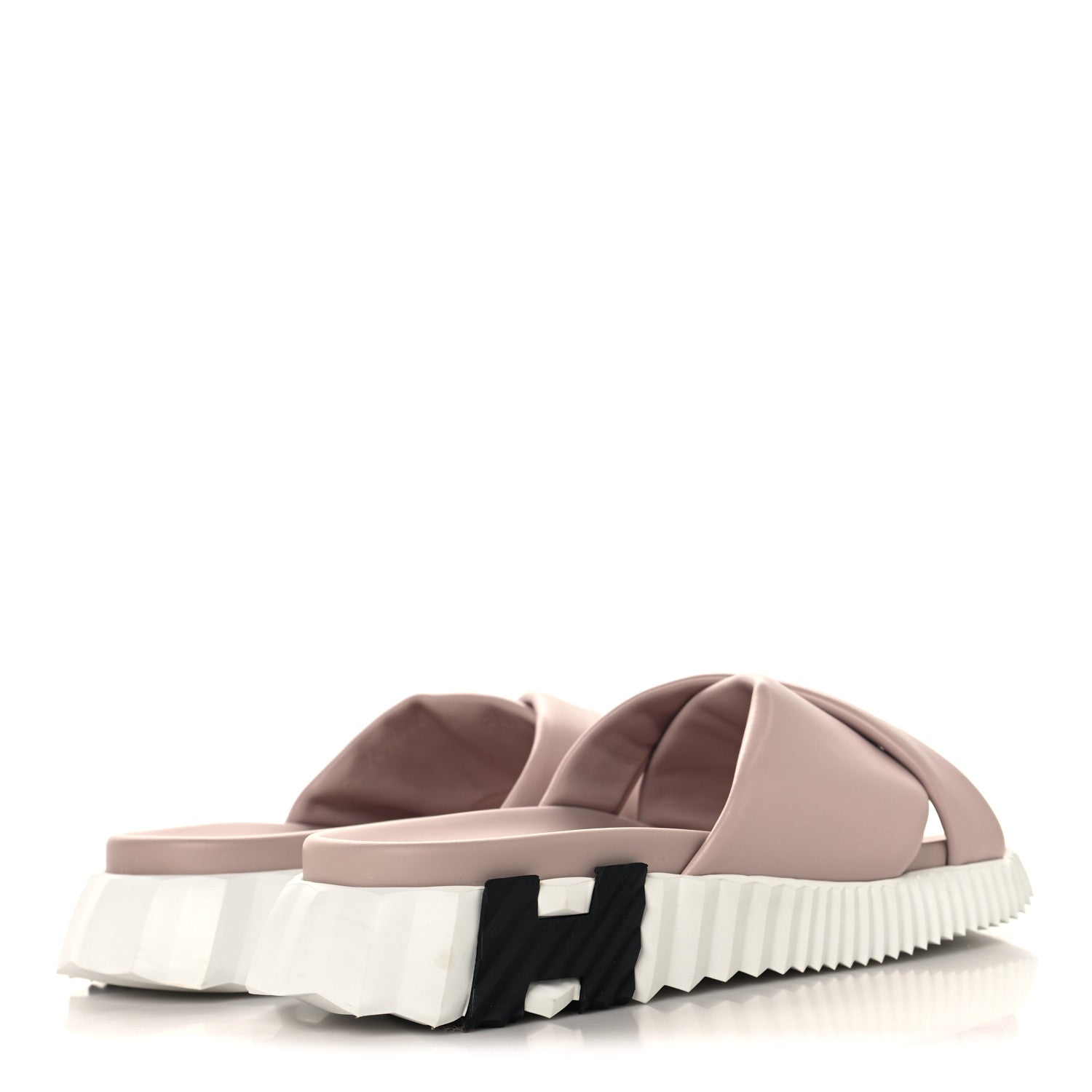 Hermes Nappa Womens Infra Sandals 38 Rose Porcelaine 5 of 10