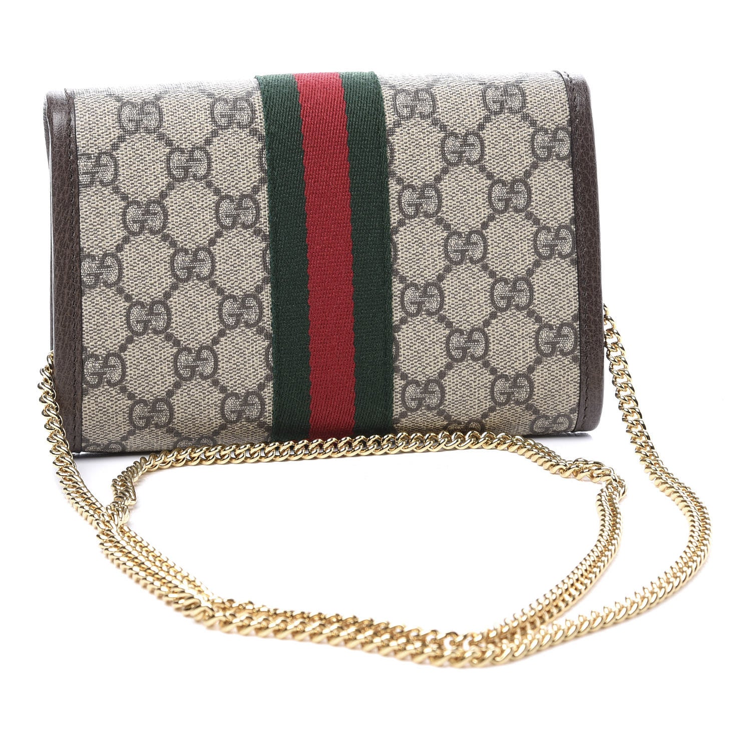 Gucci GG Supreme Monogram Web Mini Rajah Slim Flap Shoulder Bag Beige New Acero 2 of 11