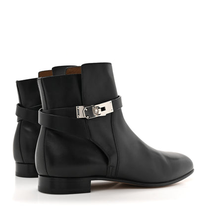 Hermes Calfskin Neo Ankle Boots 38.5 Black 5 of 13