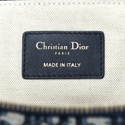 Christian Dior Oblique Pouch Clutch Blue 6 of 7